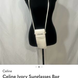 Celine Cream Eyewear Pouch